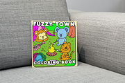 Fuzzy Town Coloring Book Printable, an Animal Illustration by Image for Sale (Thumbnail 1 of 2)