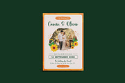 Sunlight Floral Wedding Invitation, an Invitation Template by iDoodle Studio (Thumbnail 2 of 4)