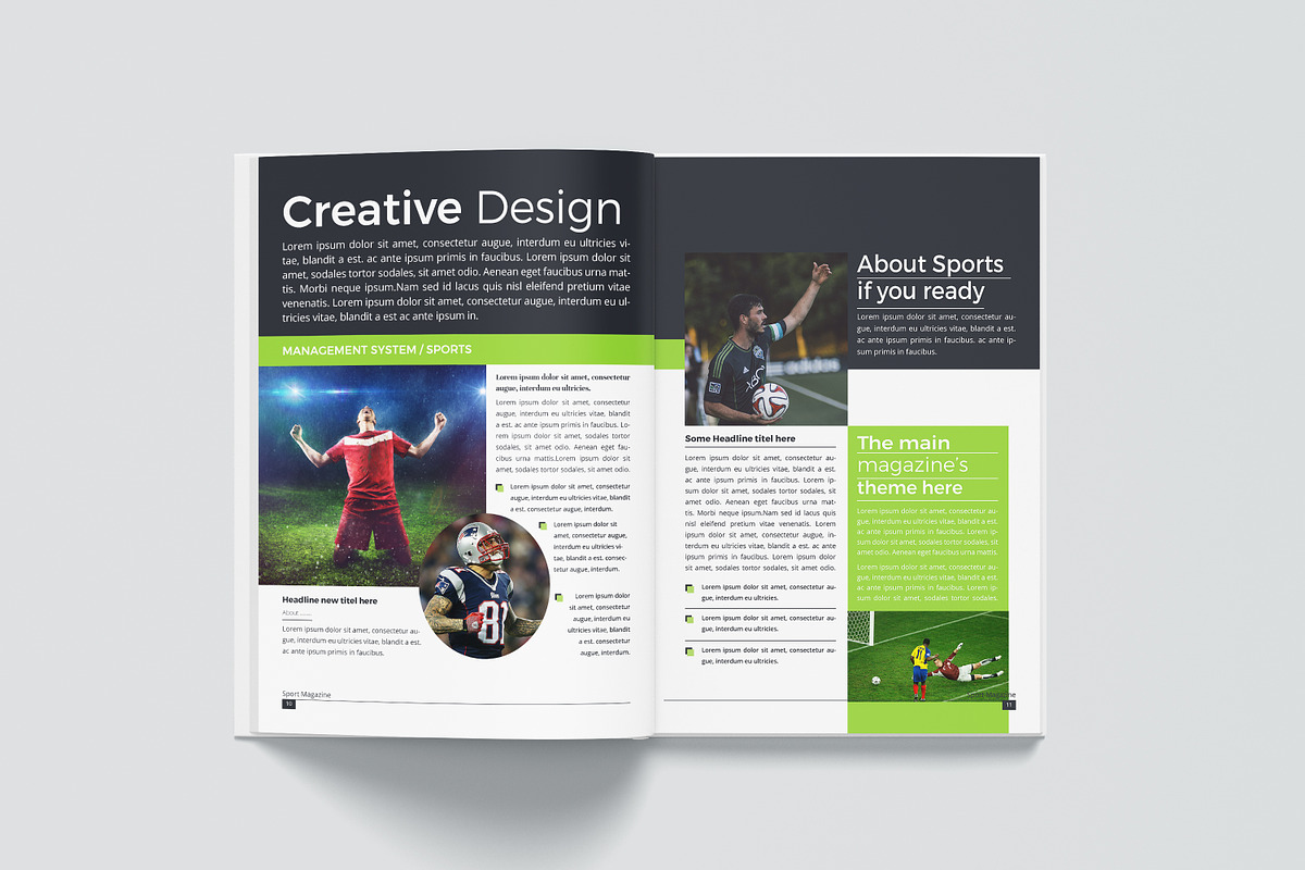 Sports Magazine Template, a Magazine Template by obidullah_01 (Photo 7 of 10)