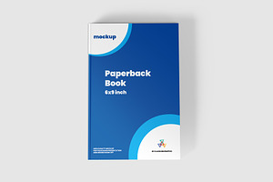 Paperback Book Mockup - 6x9 Inch