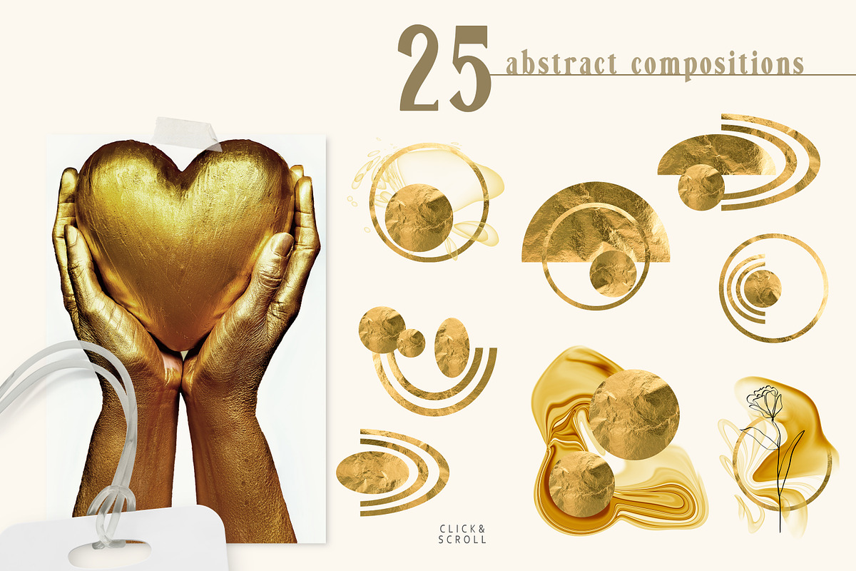 GOLD RUSH abstract collection, a Texture Graphic by Tiana Geo (Photo 8 of 19)