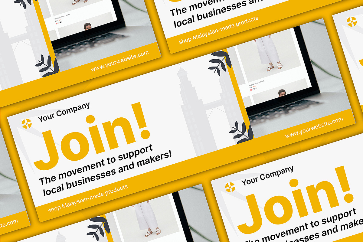 E-Commerce Twitter Header, a Print Template by Esensifiksi.studio (Photo 3 of 3)
