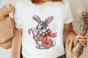 Faux Embroidery Christmas Bunny with, an Illustration by CrexoraLab (Thumbnail 6 of 6)