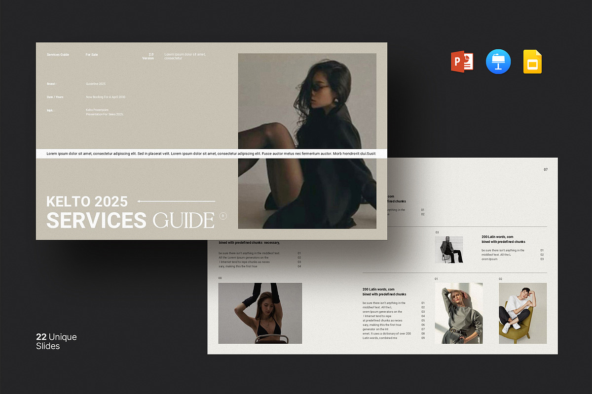 Services Guide Presentation Template, a Presentation Template by Dream-Lab (Photo 1 of 8)