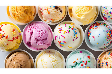 scoop fresh ice cream ai generated, a Background Photo by pikepicture