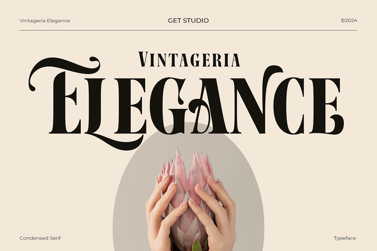 Vintageria Elegance, a Serif Font by Get Studio (Photo 1 of 17)