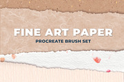 Fine Art Paper Procreate Brush Set, a Brush Add-On by Insalata Illustrata (Thumbnail 1 of 9)