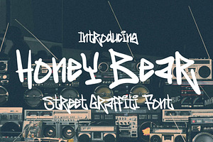 Honey Bear - Graffiti Font, a Handwritten Font by tebaltipislab