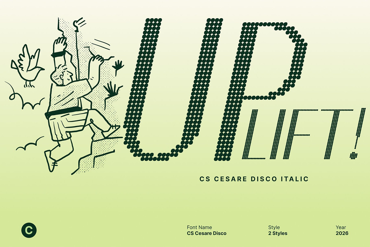 CS Cesare Disco, a Sans Serif Font by Craft Supply Co. (Photo 5 of 8)