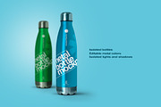 Metal Water Bottle Mockup - Insulate, a Mockup by Avelina Studio (Thumbnail 2 of 3)