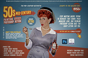 50s Mid-Century Painting Effect, an Action Add-On by The Design For Co. (Thumbnail 1 of 3)