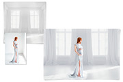 25 White Room Digital Photo Backdrop, a Layer Style Add-On by HappyNews (Thumbnail 5 of 8)