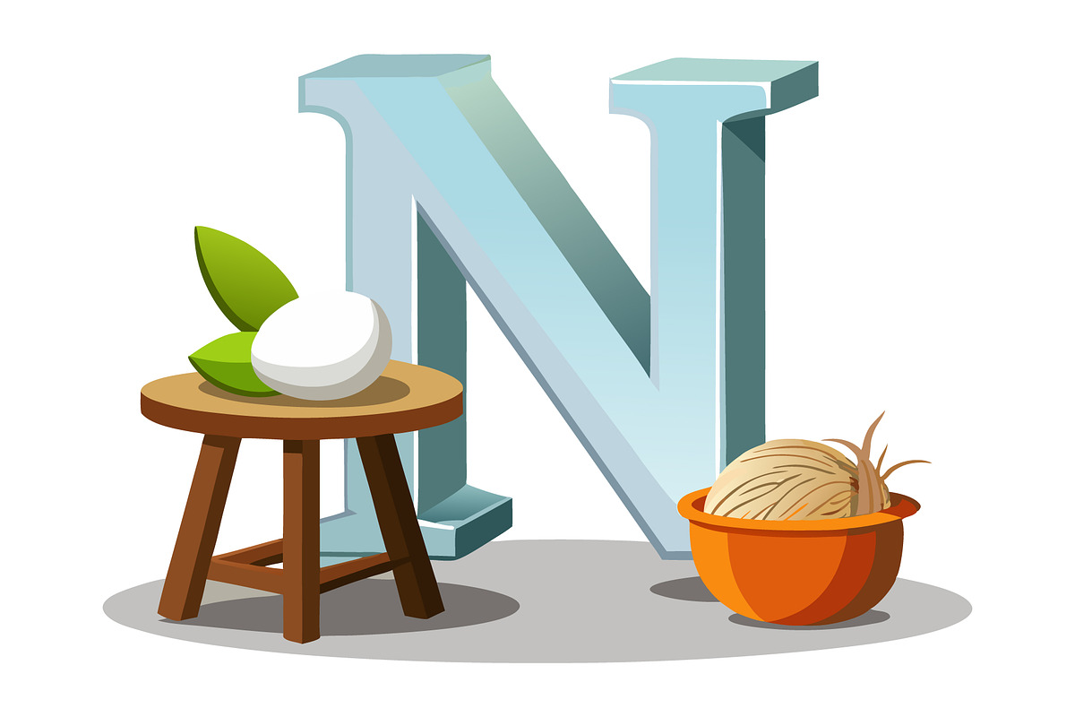 A-Z 3D Alphabet with Cute Character, a Graphic by Creative_View (Photo 24 of 28)
