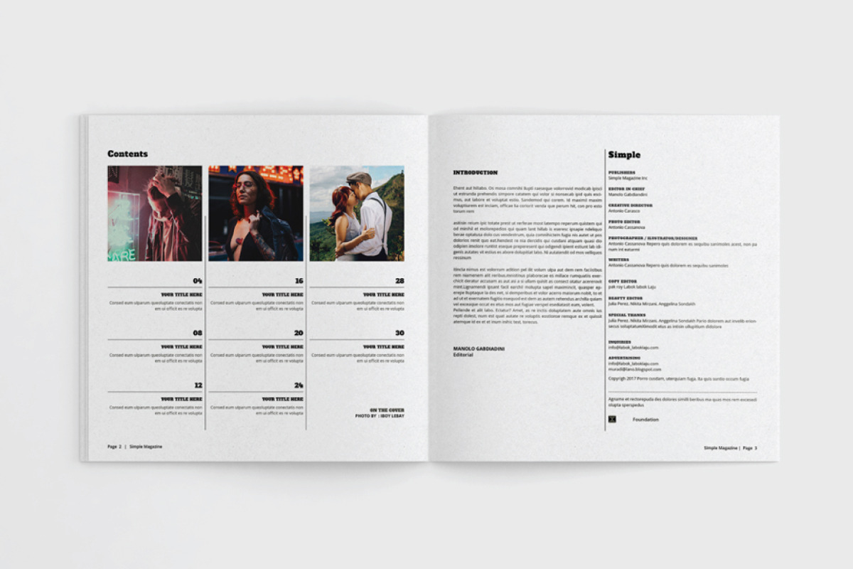 Square Magazine Template, a Magazine Template by Alhaytar