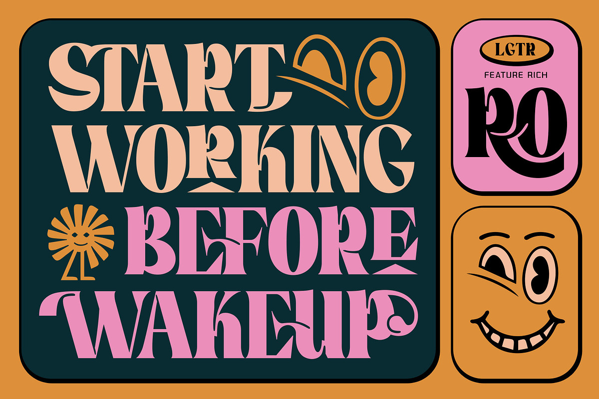 Boogie Soul Typeface, a Serif Font by alit design (Photo 5 of 18)