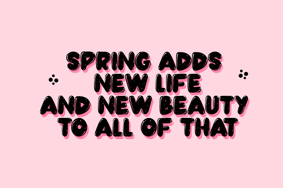 GENERAL | Shiny Font in 6 Versions, a Sans Serif Font by Yuby Creative (Photo 4 of 7)