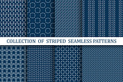 24 blue textile minimal patterns, a Pattern Graphic by ExpressShop (Thumbnail 1 of 6)