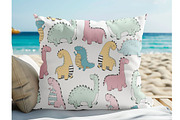 Beach Square Pillow Mockup for Canva, a Household Mockup by NoemieDesigns (Thumbnail 7 of 8)