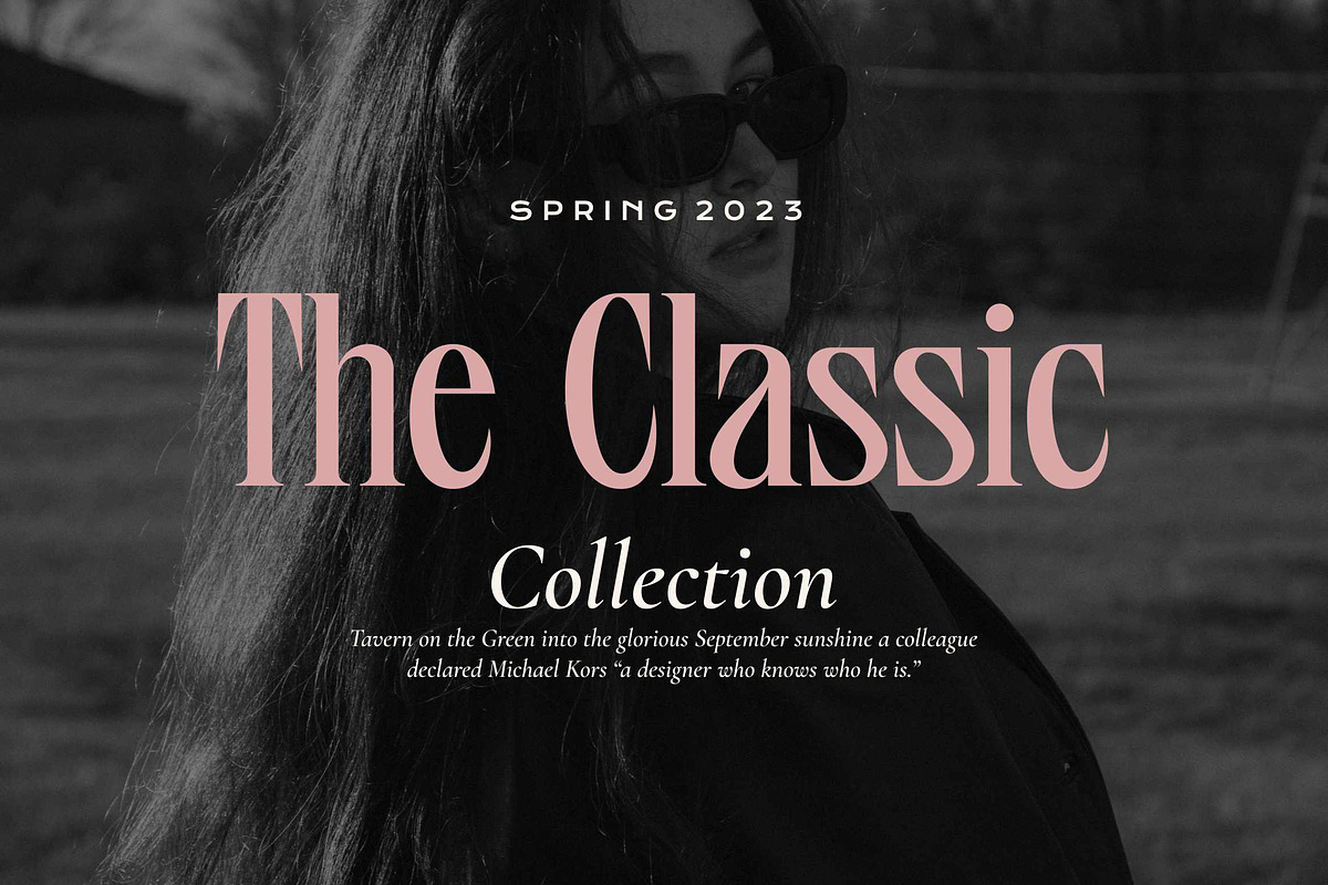 Blinds Audience - Aesthetic Font, a Serif Font by Fype Co. (Photo 4 of 5)