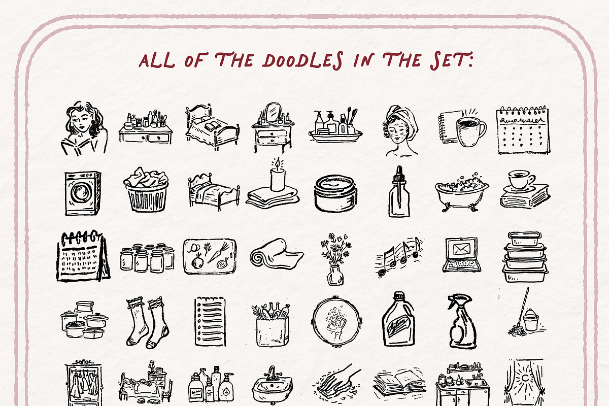 Cleaning Supplies Clipart, Chores, an Object Illustration by The October Creative (Photo 4 of 6)