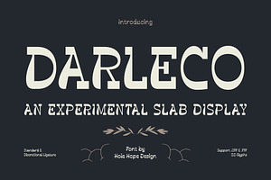 Darleco | Experimental Slab Display