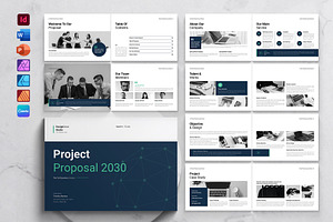 Project Proposal Template Landscape, a Brochure Template by DesignCrest
