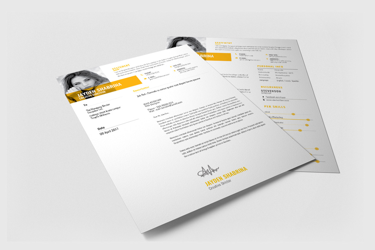 Minimal Clean Resume/CV Bundle preview 6