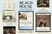 Beach House Welcome Email Templates, an Email Template by Scribble Society (Thumbnail 1 of 5)