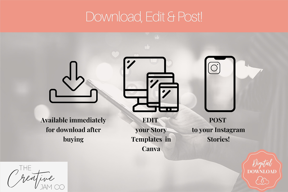 50 Podcast Instagram Template BUNDLE, a Social Media Template by Templatables (Photo 12 of 12)
