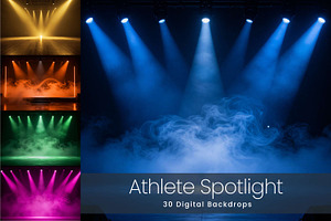 Athlete Spotlight Digital Backdrops, a Background Graphic by 3Motional