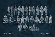 Medieval Weapons and Armour Vectors, an Object Graphic by Freezerondigital (Thumbnail 10 of 12)