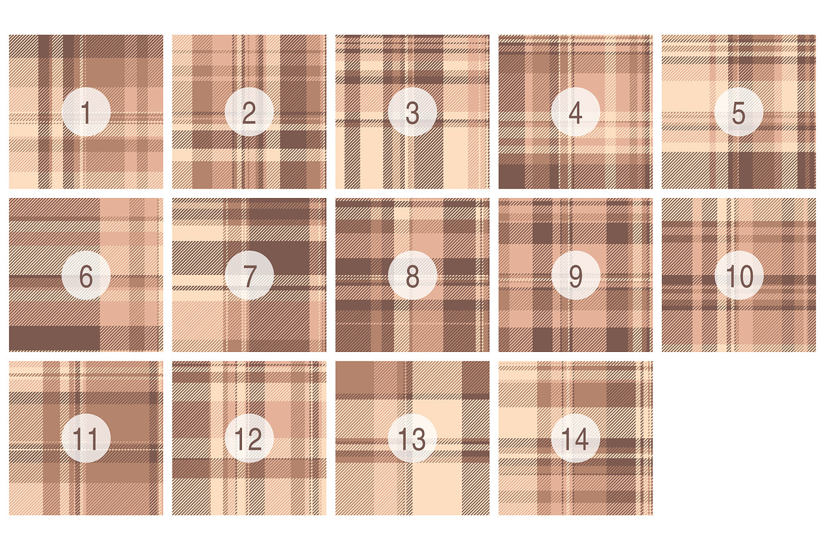 #98 Beige Cozy Blankets, a Pattern Graphic by Plaid4You (Photo 2 of 6)