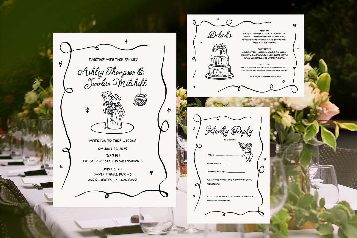 Whimsical Wedding Clipart Collection, an Object Illustration by Ayya Studio (Photo 11 of 20)