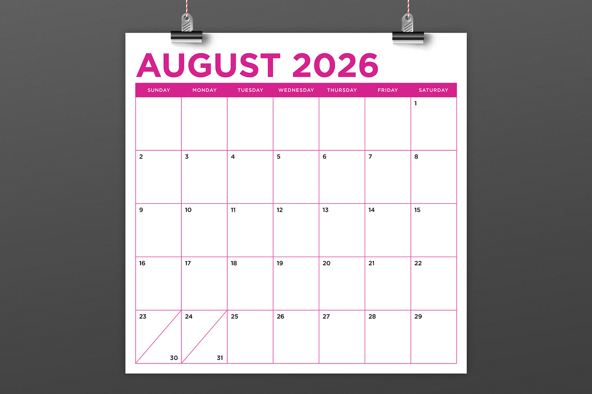 2026 Square 12x12 Color Calendar, a Stationery Template by Running With Foxes (Photo 4 of 6)