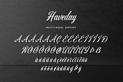 Haveday - Script Font, a Script Font by overlaytemplates (Thumbnail 5 of 5)