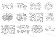 Doodle school kids. Back to school, an Education Illustration by Bubert Art (Thumbnail 9 of 9)