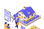 Sale Purchase Mortgage Real Estate, a Finance Illustration by TAlex (Thumbnail 3 of 6)