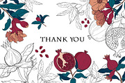 Pomegranate paradise collection, a Pattern Graphic by Aralova Art (Thumbnail 8 of 8)