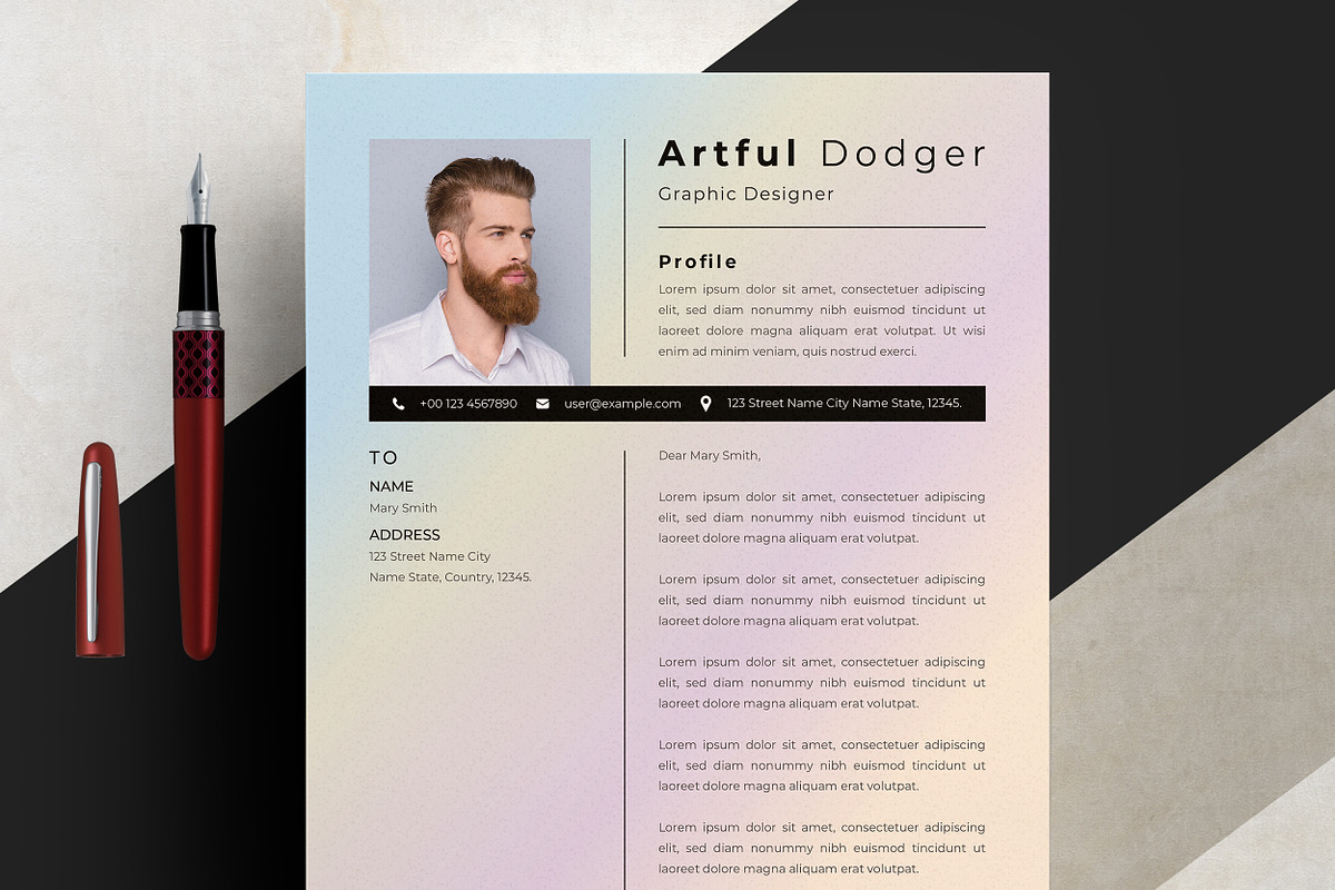 Editable Resume with Icons & Sections preview 4