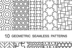 Seamless Geometric Patterns Set 6