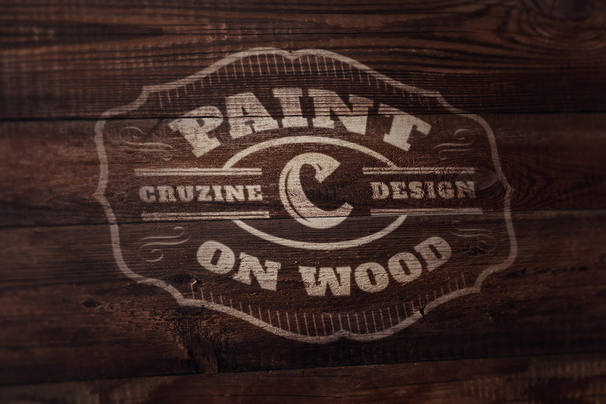 8 Realistic Logo or Text Mock-ups, a Product Mockup by Cruzine (Photo 9 of 9)