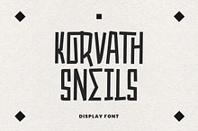 Korvath Sneils Display Font