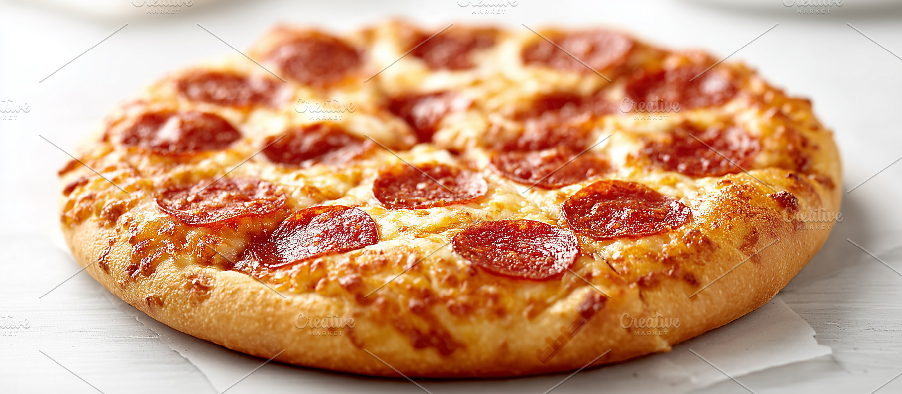 Delicious hot pepperoni pizza with, a Food & Drink Photo by MistyDay