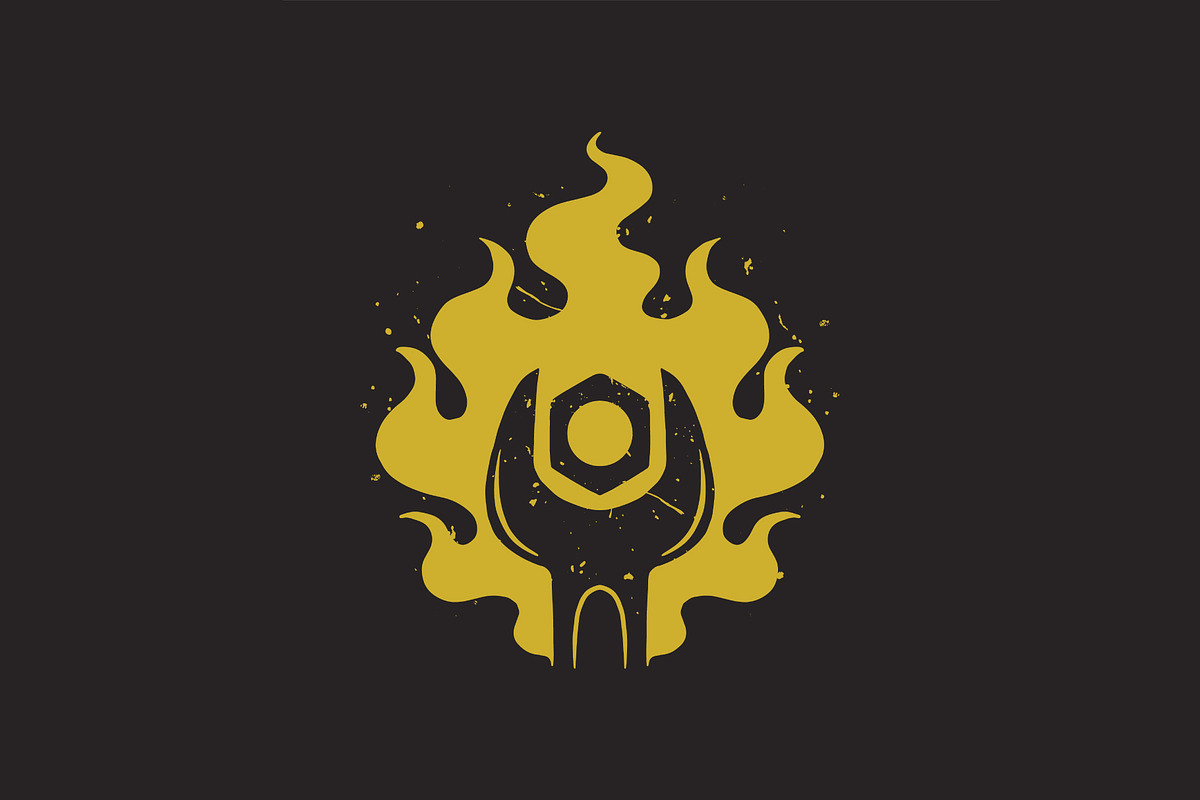 flaming wrench and bolts, a Branding & Logo Template by Judsart