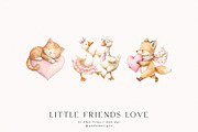 Little Friends Love, an Animal Illustration by PeDe Designs (Thumbnail 6 of 11)