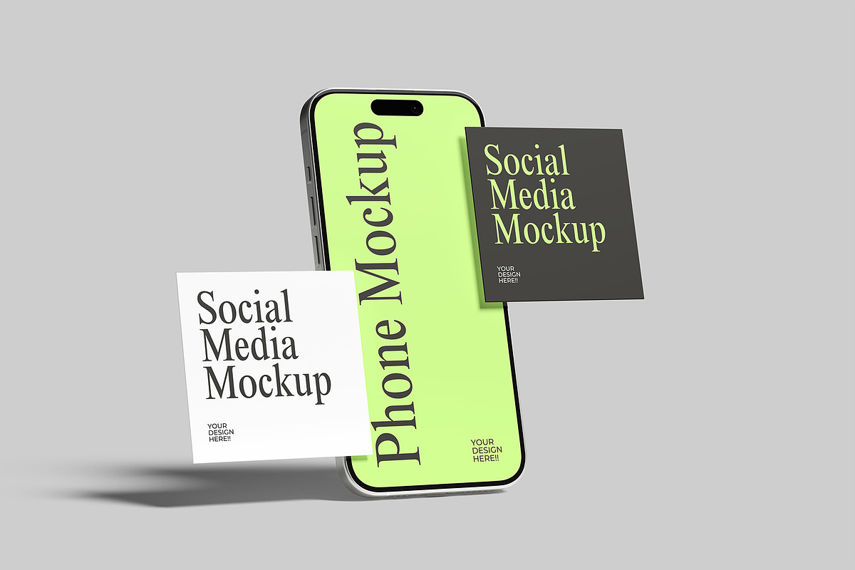 Social Media Post Mockup, a Device Mockup by Graphiculon (Photo 7 of 11)