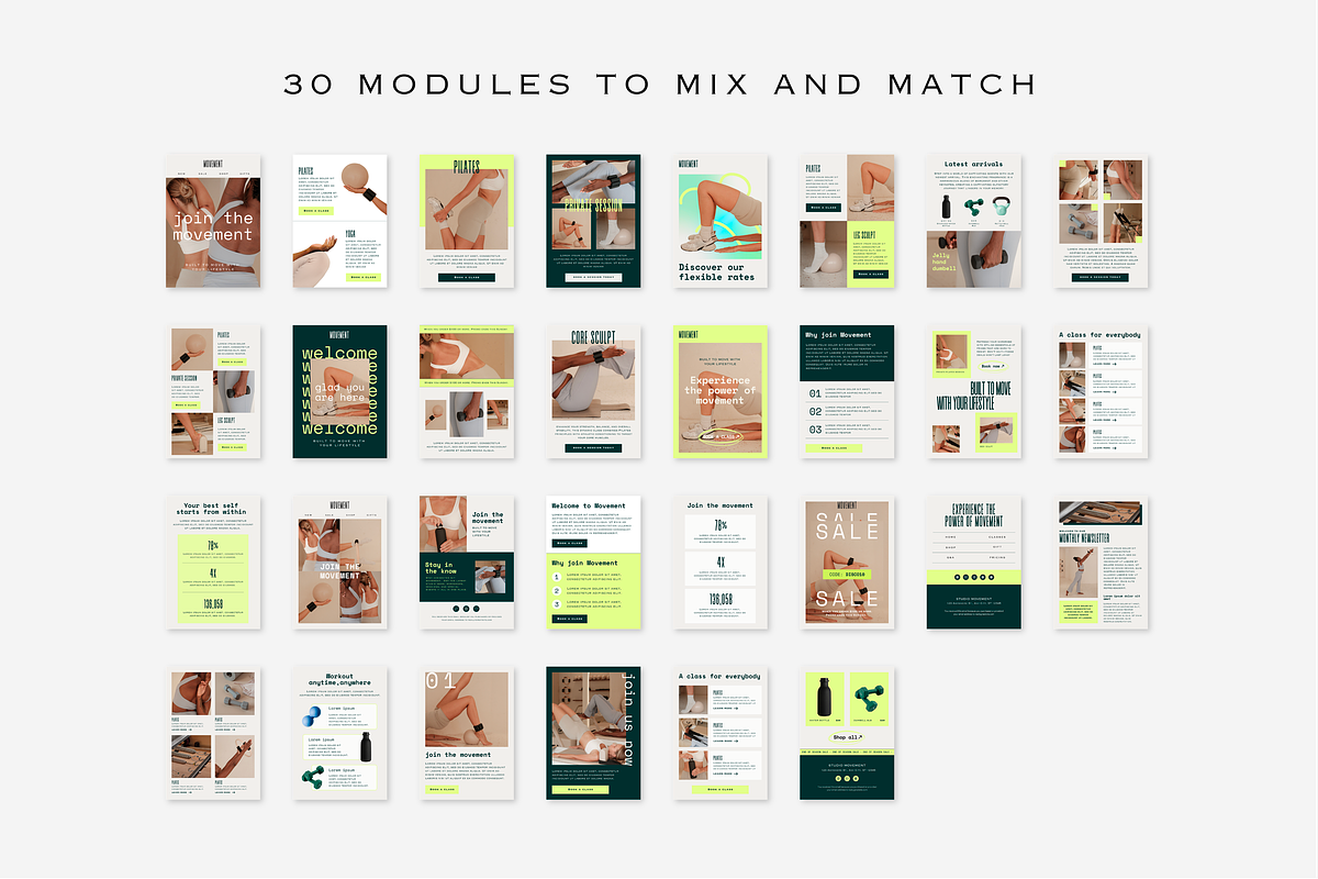 Modern Email Marketing Templates, an Email Template by LePosey Studio (Photo 5 of 7)