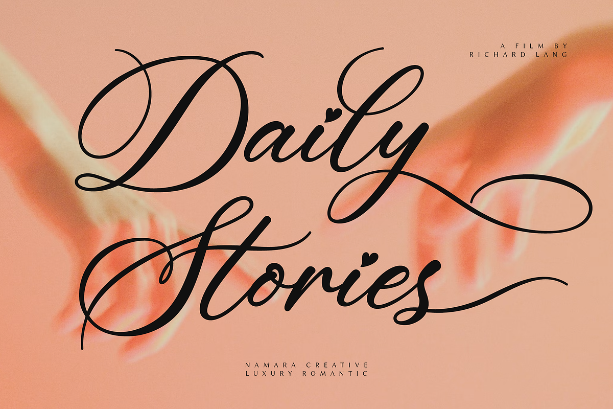 Luxury Romantic Elegant Script Font, a Script Font by Namara Creative Studio (Photo 4 of 10)