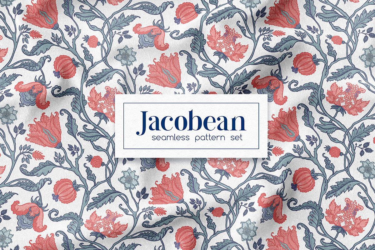 Jacobean Style Pattern Collection, a Pattern Graphic by Varvara Gorbash (Photo 1 of 9)