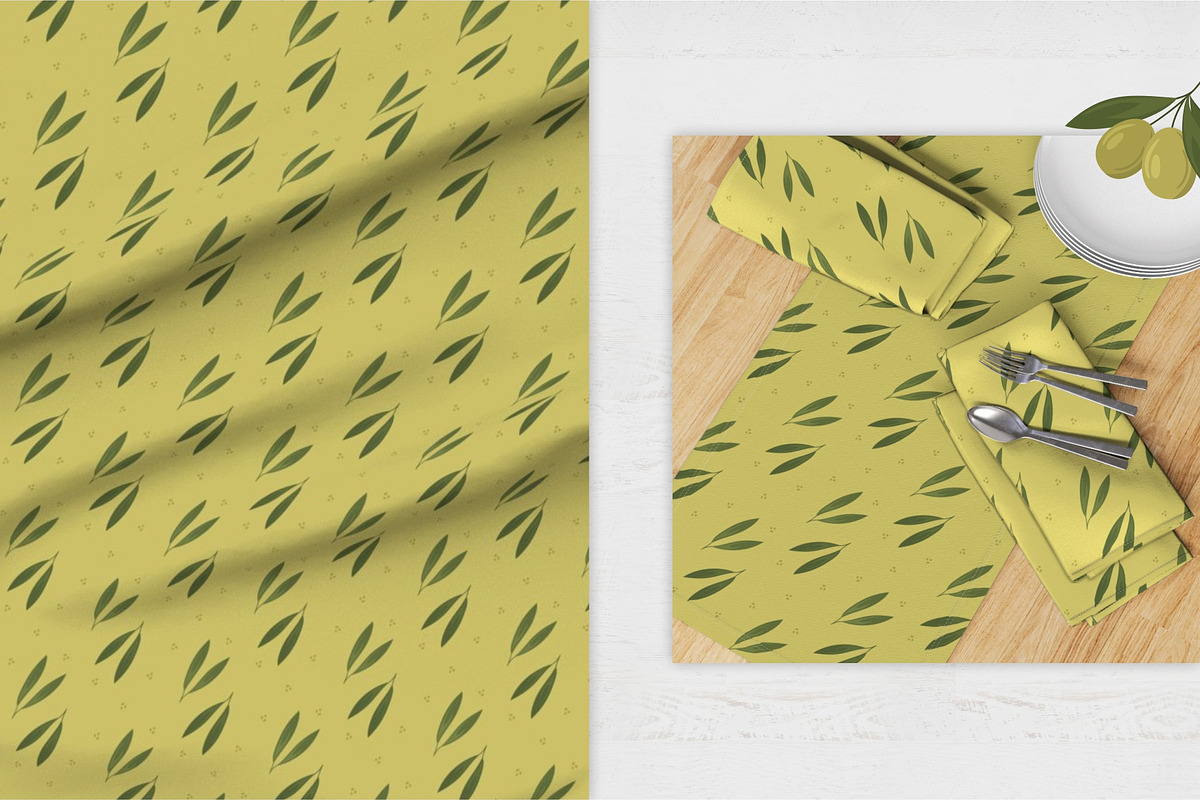 Olives set. Vector seamless patterns, a Pattern Graphic by LartGraphics (Photo 6 of 10)
